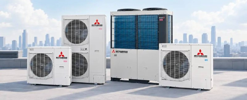 Четыре наружных блока VRF-систем Mitsubishi Heavy Industries