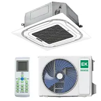 Инверторный кассетный кондиционер (сплит-система) Euroklimat EKCX1-50HNN / EKOX1-50HNN
