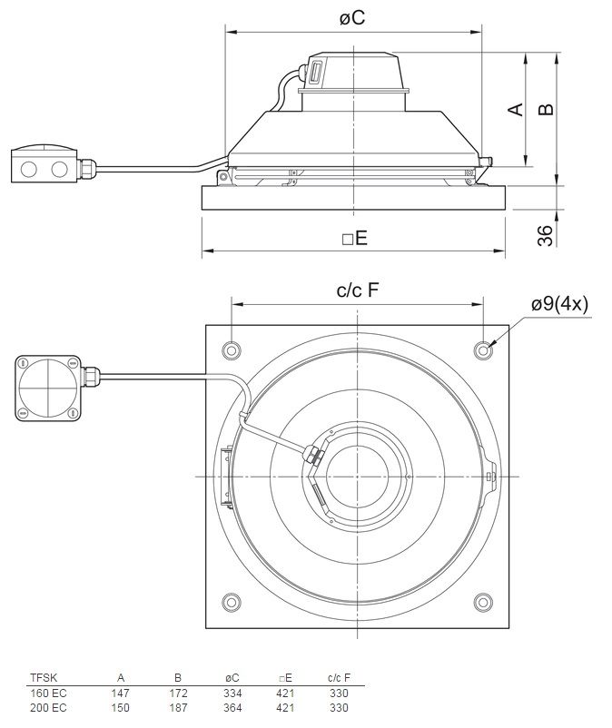 Изображение для товара Systemair TFSK 160 EC Sileo Black