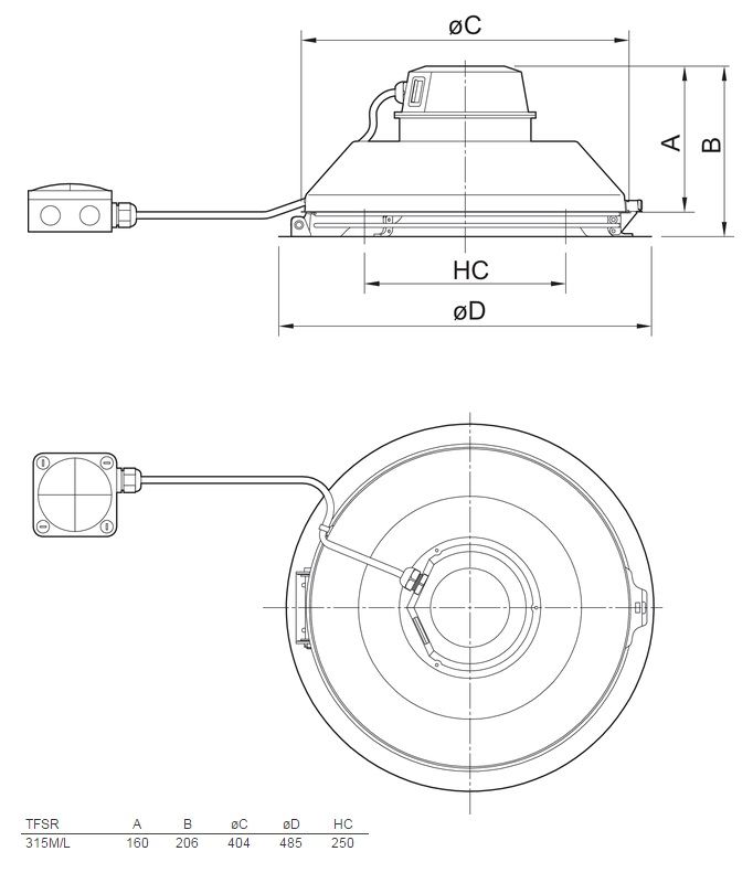 Изображение для товара Systemair TFSR 315 sileo Grey