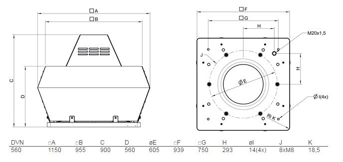 Изображение для товара Systemair DVN 560EC
