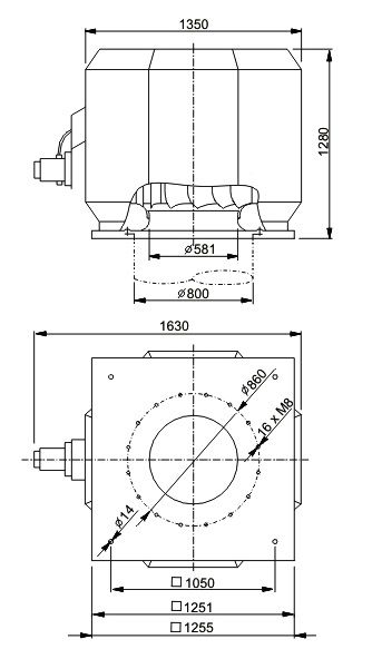 Изображение для товара Systemair DVV 800D4-6-XS