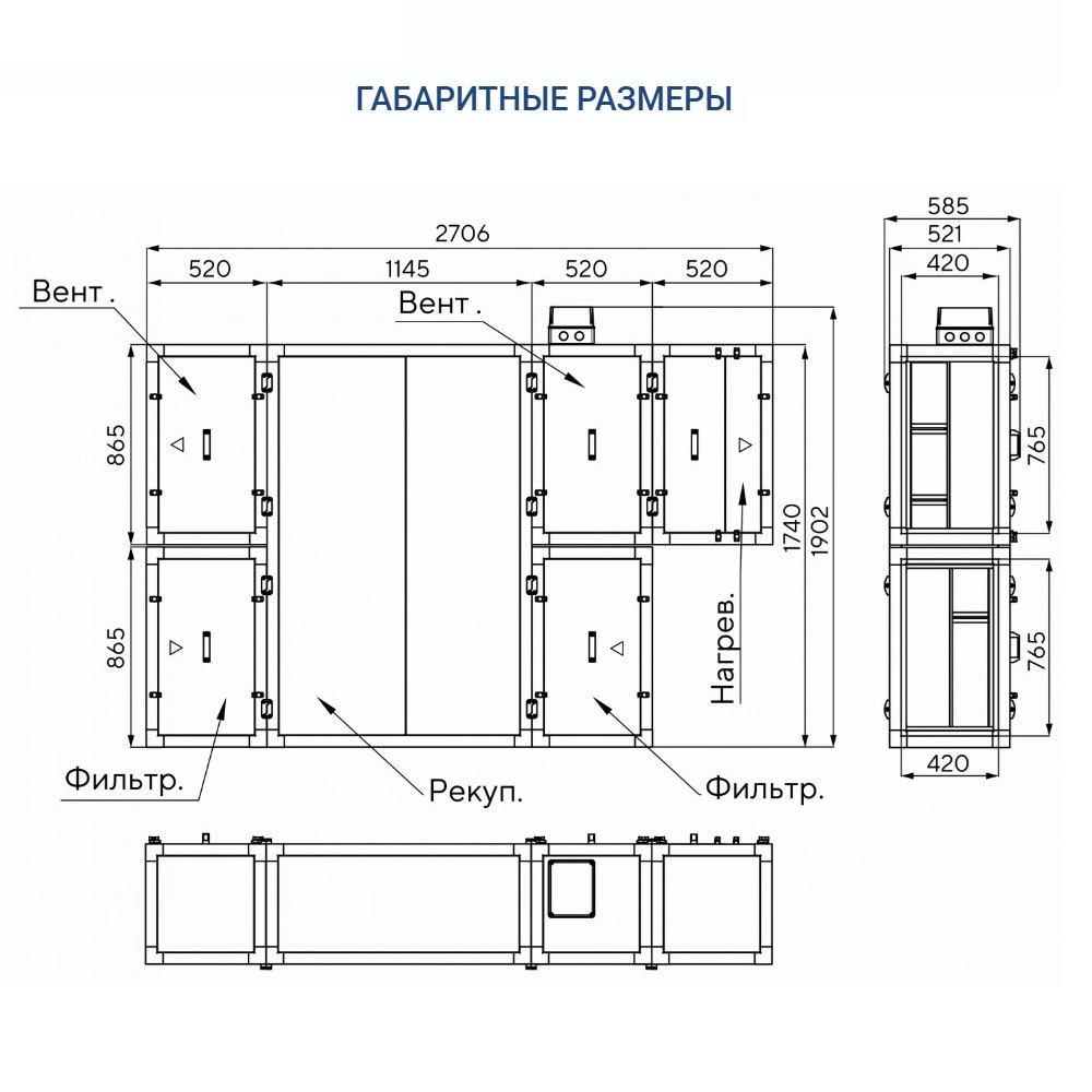 Приточно-вытяжная установка Turkov Zenit Standart S 2050 E
