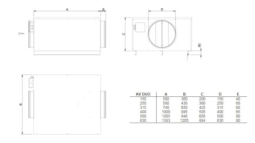 Изображение для товара Systemair KV DUO 150 EC