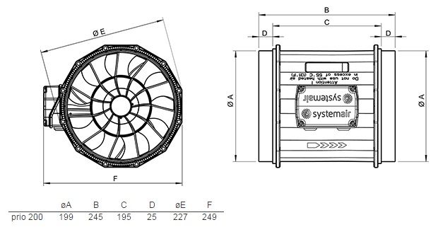 Изображение для товара Systemair prio 200E2