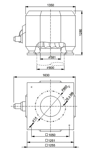 Изображение для товара Systemair DVV 800D4-6-XL