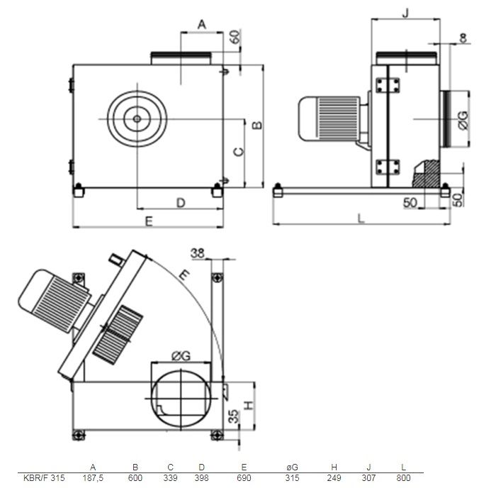 Изображение для товара Systemair KBR/F 315DV