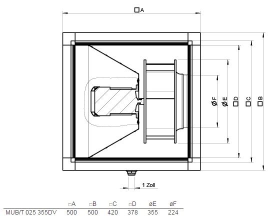 Изображение для товара Systemair MUB/T 025 355DV
