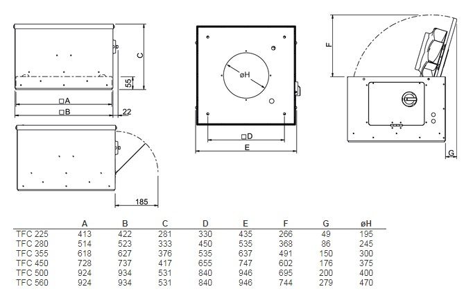 Изображение для товара Systemair TFC 225 S Sileo Red