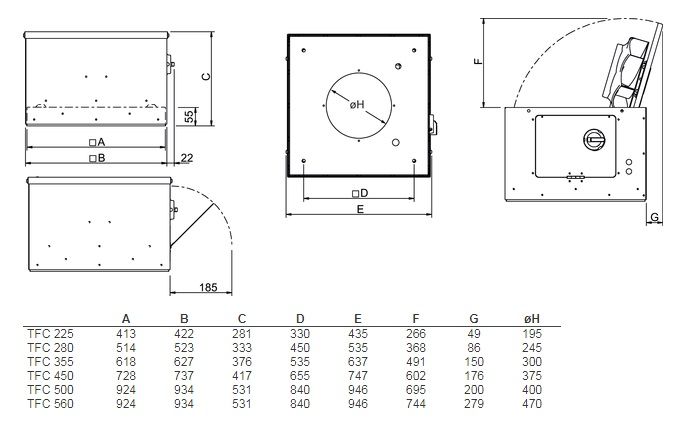 Изображение для товара Systemair TFC 280 S Sileo Black
