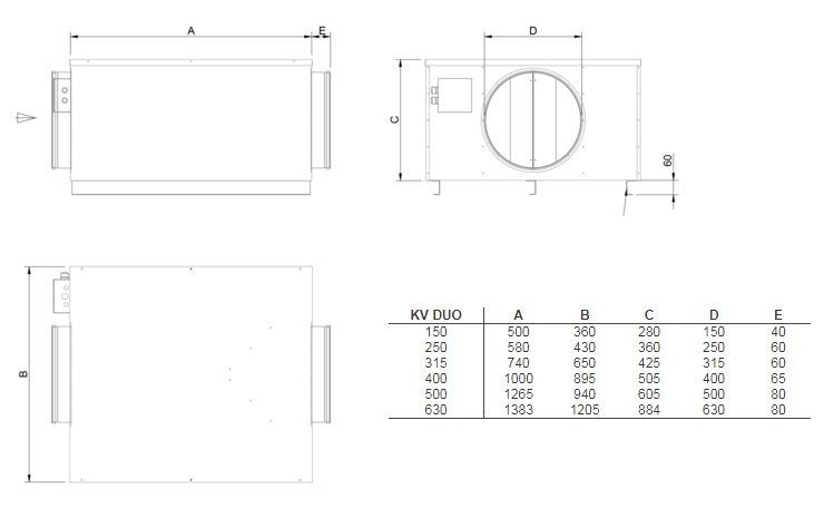 Изображение для товара Systemair KV DUO 250 EC
