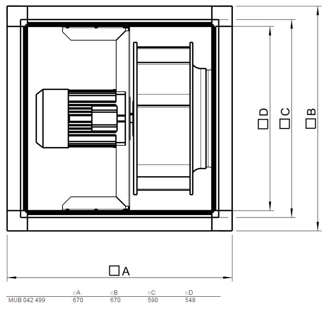 Изображение для товара Systemair MUB 042 499DV-A2