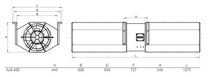 Изображение для товара Systemair AJ8 400-2/4 (B)-TR