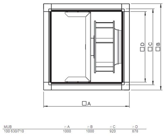 Изображение для товара Systemair MUB 100 630EC