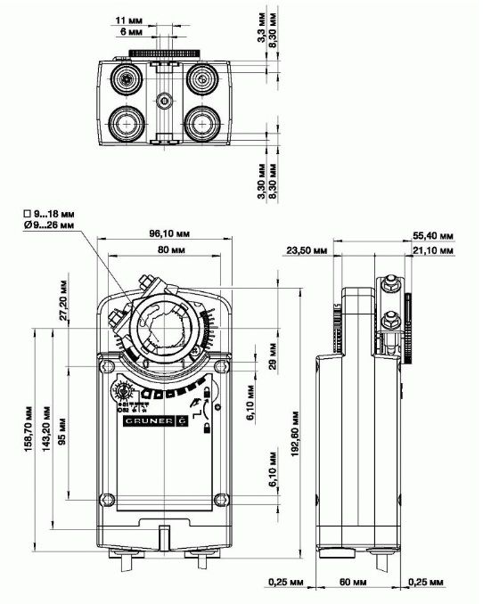 Привод Gruner 361-230-10
