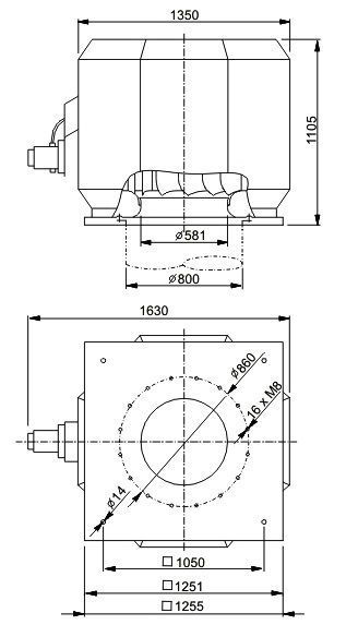 Изображение для товара Systemair DVV 800D6-XL