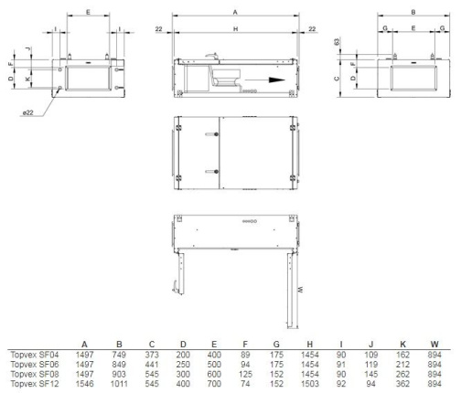 Изображение для товара Systemair Topvex SF08 HWH