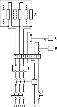 Схема подключения Systemair CB 315-12,0