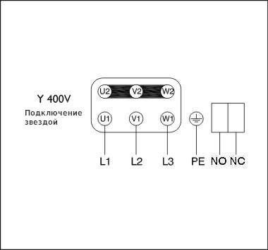 Схема подключения вентилятора Systemair DVG-H 355D6/F400